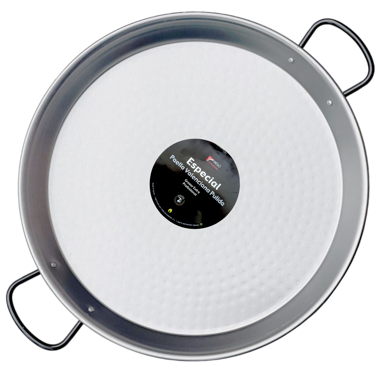 60cm Heavy Duty Polished Steel Paella Pan